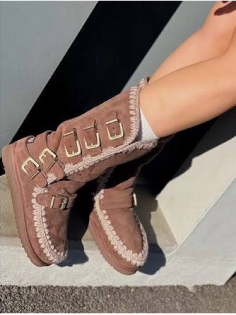 Mou Eskimo 40 Buckle Straps boots Size 38 EU New